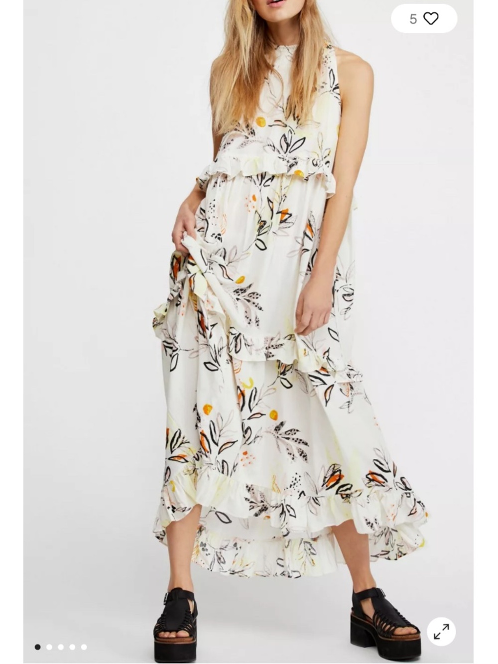 Free People Anita printed dress , M